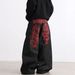 Men's Clothing Men's Casual Wide Leg Trousers Style Embroidered Red Dragon Loose Straight Jeans For Spring And Autumn_mkmklike.com