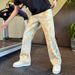 Straight Jeans Men's Trendy Brand Full Printing Micro-pull Pants Ruffian Handsome Men's Pants 2026 New Trousers High-end Casual Pants_mkmklike.com