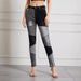 Women's Clothing Slim High Waist High Elastic Stitching Trousers Large Size Women's Trousers Contrast Color_mkmklike.com