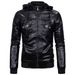 2023 European size men's leather jacket washed leather hooded leather jacket plus velvet warm leather jacket large size men's jacket 1603_mkmklike.com