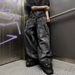 Men's Clothing Y2k Street Dark Punk Embroidery Raw Edge Patch Wide Leg Pants Street Loose Trousers Jeans_mkmklike.com