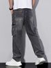 Cross-border American High Street Style Cool Retro Multi-pocket Workwear Jeans, Spring And Autumn Loose Straight Casual_mkmklike.com