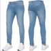 2025 Solid Color Fashion Men Casual Pants Stretch Jeans Skinny Work Trousers Male Wash Slim Fit For Zippered Jeans Men Clothing_mkmklike.com