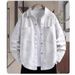 Retro Washed Denim Shirt Jacket For Men In Autumn, Loose And Fashionable Casual Jacket, Trendy Outerwear_mkmklike.com