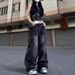 Plus Size Hip Hop Cargo Jeans – Oversized Streetwear Denim Pants With Multi-Pockets For Women_mkmklike.com