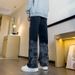 Men's Clothing Cool Street Style Retro Letter Jeans For Men New Spring Style Fashionable And Versatile High End Casual Men's Pants_mkmklike.com