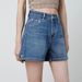 Women's Clothing Ice Skin Soft Milk Silk Fabric Four Way Stretch Fashion Slim High Waist Side Slit Denim Shorts Women_mkmklike.com