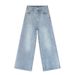 Men's Clothing Retro Wide Leg Jeans Washed Baggy Cityboy Straight Lengthened Vibe Mopping Pants_mkmklike.com