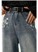 MTLCLOTHES Men's Clothing | Four Seasons New Korean Edition Ripped Design Sense Fried Street Skinny Wide Leg Jeans Men_mkmklike.com