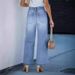 Women's Clothing Wide Leg Jeans High Elastic Waist Flared Pants Loose Y2K Pants_mkmklike.com