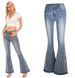 Women's Clothing Three Dimensional 3d Embroidery Women's Jeans Trousers Striped Bell Bottoms_mkmklike.com