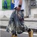 Hip Hop Retro Lightning Pattern Denim Shorts – Unisex Loose Wide Leg Capri Pants, Streetwear Export Style_mkmklike.com