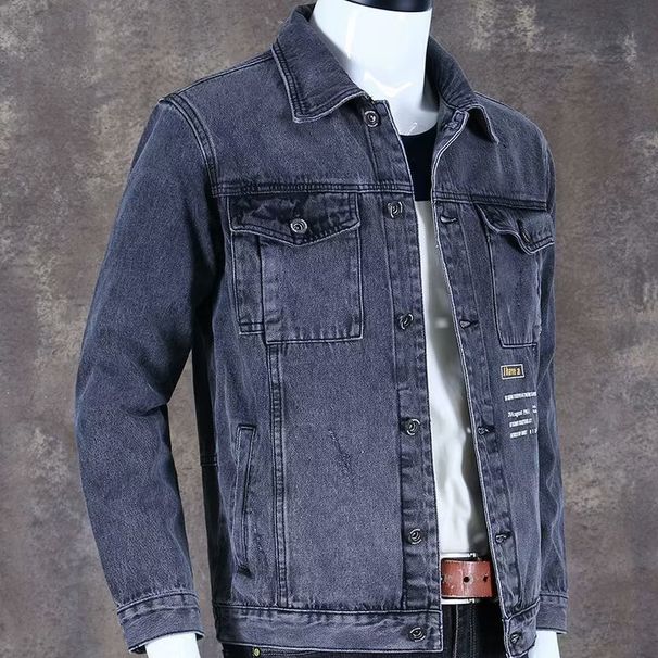 Autumn And Winter Denim Jacket Loose Denim Jacket Men's Jacket Top_mkmklike.com
