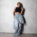 Distressed Denim Pants For Women - Vintage Patchwork Straight Leg Jeans | Grunge Streetwear Pants With Destroyed Details (S-XXL)_mkmklike.com