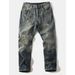Men's Slim Fit Straight Leg Jeans Distressed Washed Mid Stretch Casual Trousers Long Midweight Softener Machine Washable_mkmklike.com