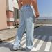 Men's High-Waisted Loose Fit Jeans – Comfortable & Stylish Straight-Leg Denim (Light Blue, S-XXL)_mkmklike.com