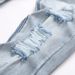 Men's Slim Fit Skinny Jeans Ripped Sequined Appliqué Embroidered High Street Trendy Stretch Denim Fashion_mkmklike.com