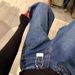 American Design Curved Knife Jeans Men's Spring And Autumn New Style Loose Wide Leg Banana Deep Blue Sickle Pants_mkmklike.com
