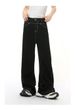 American High Street Style Jeans – Men’s Wide-Leg Loose Fit Denim Pants With Exposed Stitching (Black, S-XL)_mkmklike.com
