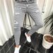 Men's Clothing Ripped Slim Fit Men's Jeans Skinny Jeans Men's Slim Fit Ripped Jeans - Skinny Stretch Denim Pants For Casual Wear (Grey, XS-XXL)_mkmklike.com