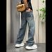 Men's Relaxed Fit Straight Leg Jeans – Classic Vintage Denim Pants With Tapered Cuff & Urban Style_mkmklike.com