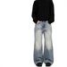 Men's Clothing Retro Washed Blue Jeans Unisex Loose Fit Vintage Washed Blue Jeans – Relaxed Straight-Leg Cleanfit Denim Pants For Men & Women (S-XXL)_mkmklike.com