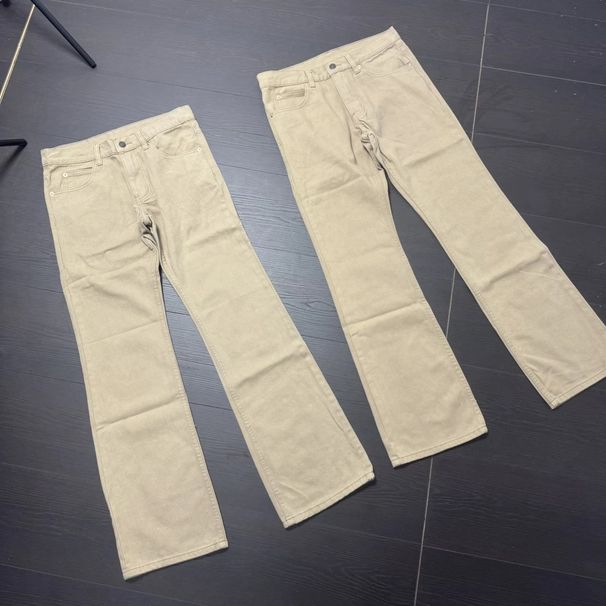 Vintage Washed Khaki Jeans For Men - 517 Slim Straight Cleanfit Denim Pants | Retro American Style High Waist Trousers_mkmklike.com