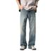 Xxbro Wear # 2025 New Summer Lyocell Tencel Drop Feel Loose Thin Jeans Men's Straight Pants_mkmklike.com