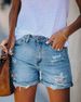 Women's Clothing Shorts Straight Pants Washed Holes Versatile Women's Jeans_mkmklike.com