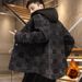 Men's Fleece Thickened Jacket Autumn And Winter Teen Handsome Student Warm Cotton Coat Denim Winter Coat_mkmklike.com