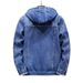 Men's Clothing New Thick Warm Men's Cotton Coat Winter Imitation Lambskin Cold Proof Hooded Plush Denim Jacket Men_mkmklike.com
