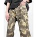 Foreign Trade New American Retro Camouflage Jeans Men's High Street Micro-pull Pants European And American High-end Loose Overalls_mkmklike.com