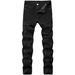 Men's Clothing Jeans Trendy Paint Slim Men's Pants Elastic Slim Men's Pants_mkmklike.com