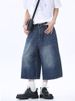 Men's Denim Shorts Cross Border High Quality 2024 Summer Men's Cropped Pants Trendy Denim Shorts_mkmklike.com