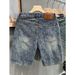 Men's Clothing Men's Casual Denim Shorts Loose Fitting Artistic Design Jacquard Pattern Stylish Summer Wear For Formal & Casual For Women_mkmklike.com