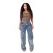 Women's Clothing Star Tassel Raw Edge Loose Straight Casual Pants Women_mkmklike.com