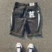 Men's Clothing Retro Printed Denim Shorts Men's High Street Design Straight Pants Loose Versatile Shorts Trend_mkmklike.com
