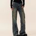 Men's Clothing Stitching Straight Loose Jeans Spring And Autumn High Street Trousers_mkmklike.com
