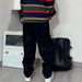 Men's Streetwear Drawstring Jeans – Relaxed Fit Hip-Hop Trousers With Urban Edge_mkmklike.com