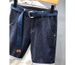 Men's Slim Fit Blue Denim Shorts Non-Stretch Casual Five Point Pants Mid Length Trendy Brand Washed Solid Color Summer Thin_mkmklike.com