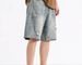 Men's Loose Fit Denim Shorts Summer Style Distressed Washed Cotton Retro Five Point Cool Pants_mkmklike.com