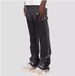Men's Clothing Fashion Versatile Men's Denim Workwear Elastic Patch Laminated Flared Denim Straight Trousers_mkmklike.com