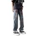 American Hiphop Ripped Jeans Men's Spring And Autumn Tide Brand Ruffian Handsome Vibe Style High Street Loose Straight Long Pants_mkmklike.com