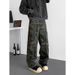 American Vibe Deconstruction Splicing Camouflage Workwear Jeans Men Trendy Brand Loose Straight Leg High Street_mkmklike.com