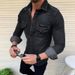 Wholesale foreign trade new men's clothing Korean style denim clothes washed men's slim casual long-sleeved denim shirt jacket for men_mkmklike.com