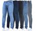 Men's Clothing Popular Men's Tight Fitting Popular Solid Color Denim Pencil Pants 1083_mkmklike.com