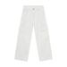EF JEANS | 2024 New American Solid Color Big Pocket Overalls Off-White Casual Loose Straight Jeans_mkmklike.com
