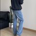 Nordmann European And American Style Washed Vintage Slim Fit Jeans For Men, Ins Trendy Brand High Street Flared Cleanfit Long_mkmklike.com