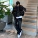 Men's Clothing Men's Retro Washed Straight Leg Jeans Thickened Loose Fit Floor Length Korean Style Commuter Outfit_mkmklike.com
