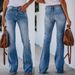 Cross border Independent Website New Style WISH Versatile Slim Mid waist Washed Slim Slim Fit Slim Denim Pants Female Trendy2025_mkmklike.com